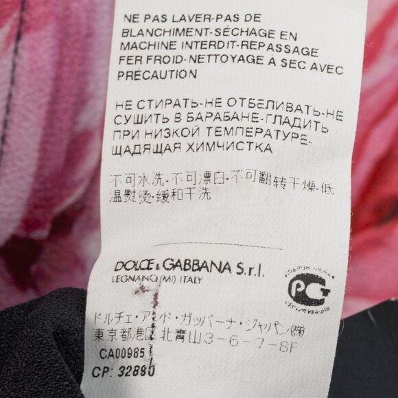 Dolce & Gabbana Nero Rose Floral Printed Crêpe Top - Picture 11 of 11